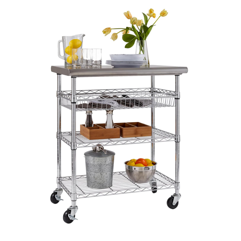 Commercial Kitchen Worktops - Mesa de Trabalho Comercial Personalizada, Carrinho