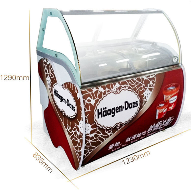 Commercial Chest Freezer - Congelador Expositor Comercial QDMECH para Sorvetes