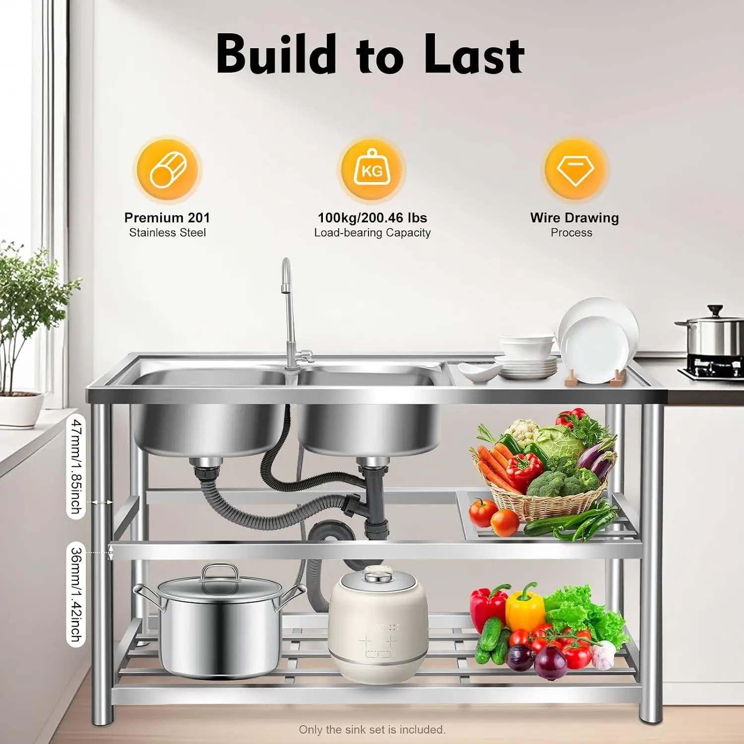 Pia de Preparação Independente - Commercial Kitchen Worktops avaliação e preço